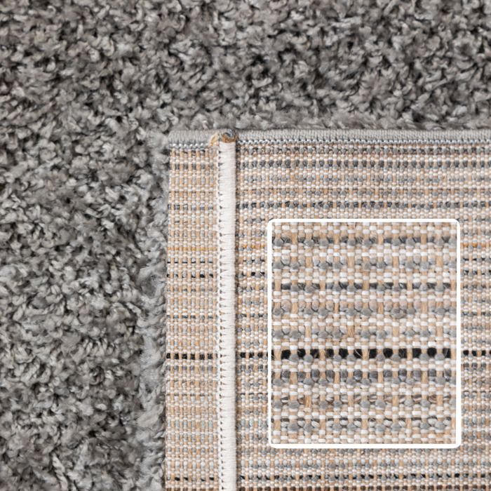 Alfombra de pelo largo para salón - Mylan - Gris claro - 300 x 400 cm - 100 % polipropileno - CARPETTEX