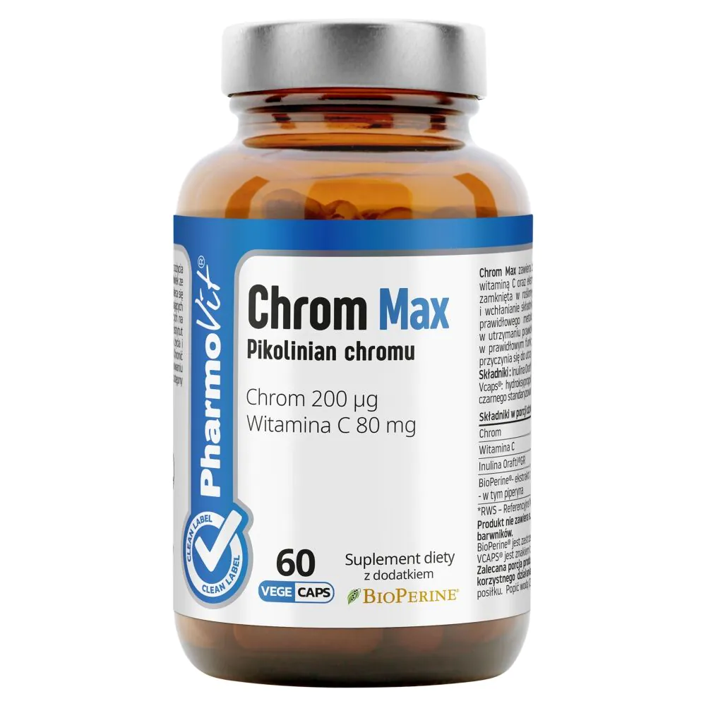 PharmoVit Clean Label Chrom Max 200 mcg Kapsułki