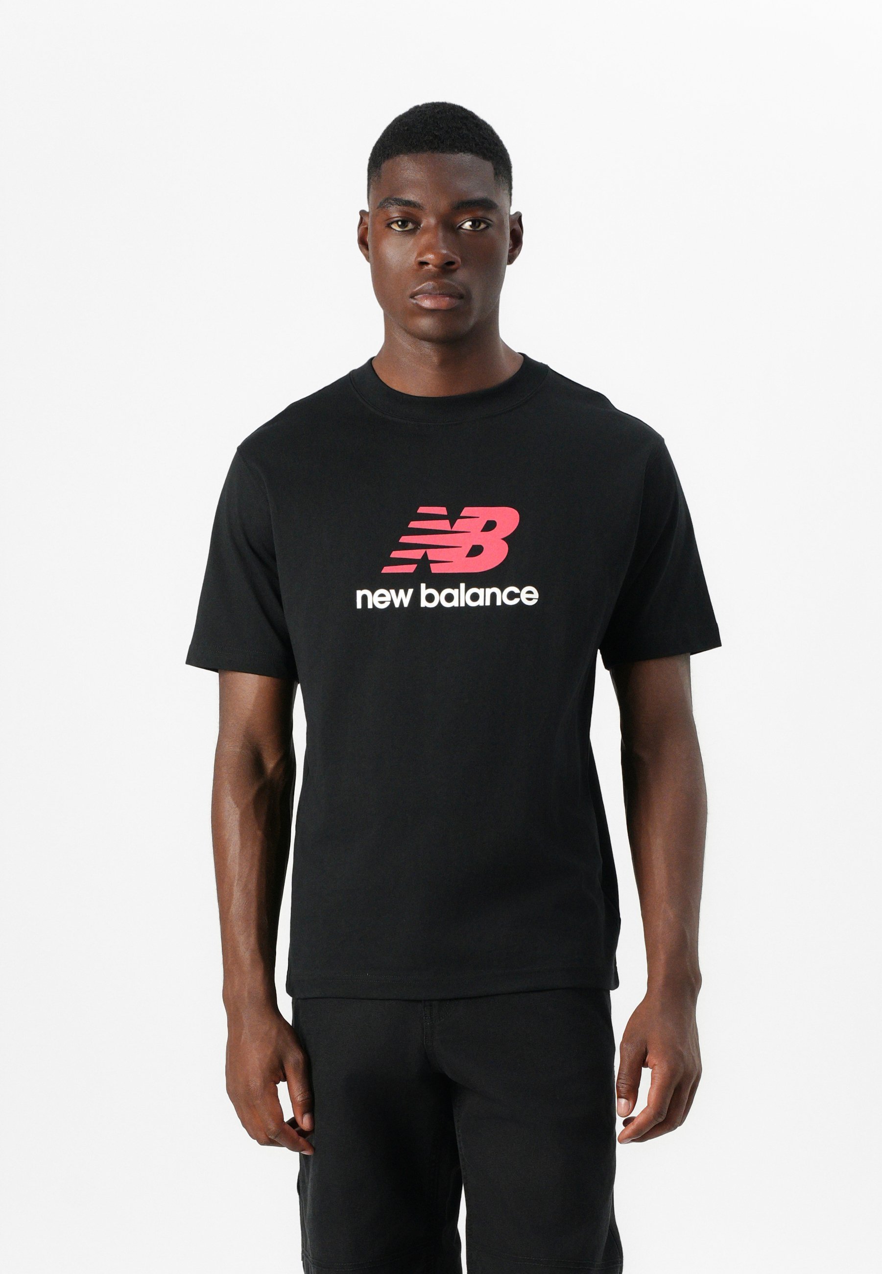 New Balance ATHLETICS LOGO - Tričko s potlačou - čierne