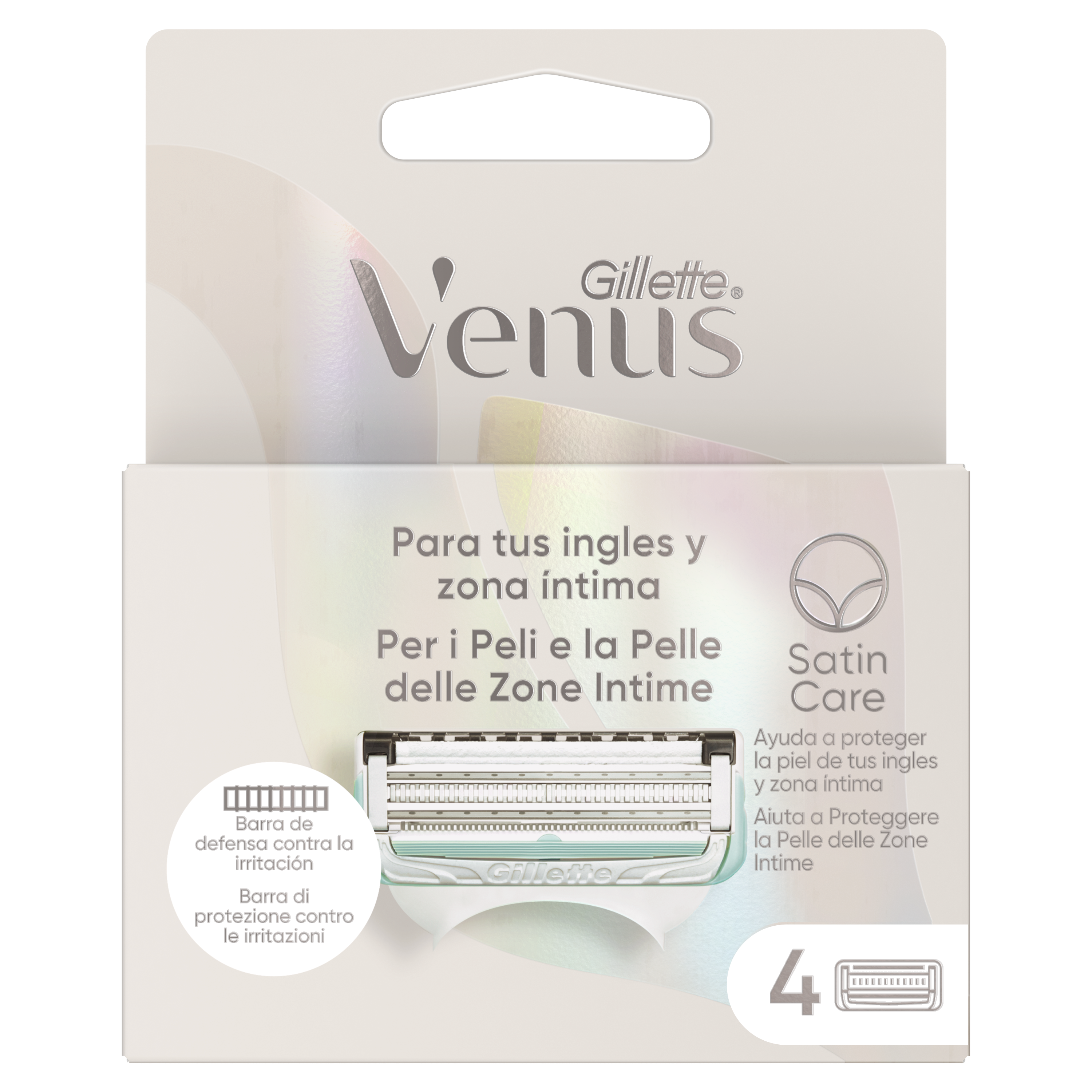 Náhradné žiletky Venus Satin Care pre oblasť bikín a intímnu oblasť Dámske žiletky