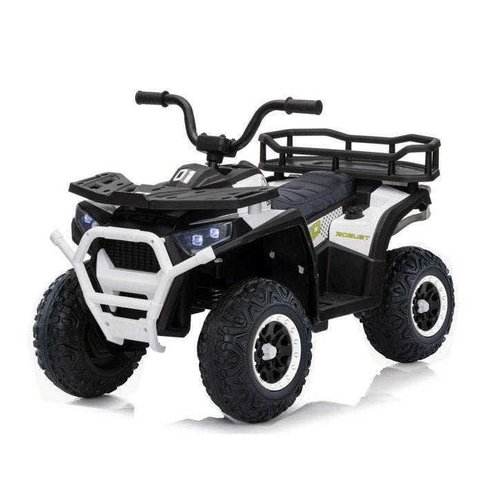 ATAA T-Force Quad 24V Blanco - Coche eléctrico infantil con batería de 24V y mando a distancia.