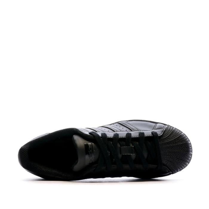 Basket - adidas Originals - SUPERSTAR Junior - Cuir - Noir - Lacets