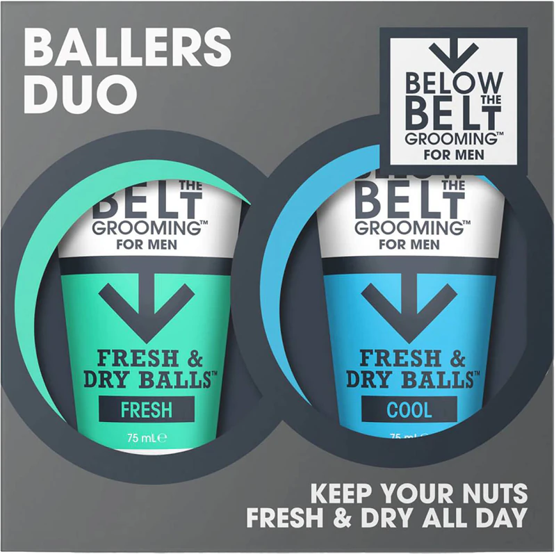 Verzorging onder de gordel: Fresh and Cool Ballers Duo Intieme Hygiëne Cadeauset