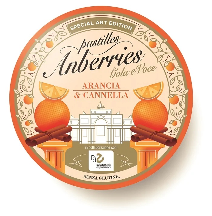 EUROSPITAL Anberries keel- en stemzuigtabletten met sinaasappel en kaneel 55 g