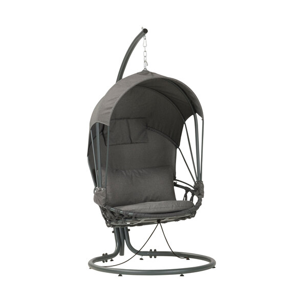 Závěsné křeslo se slunečníkem