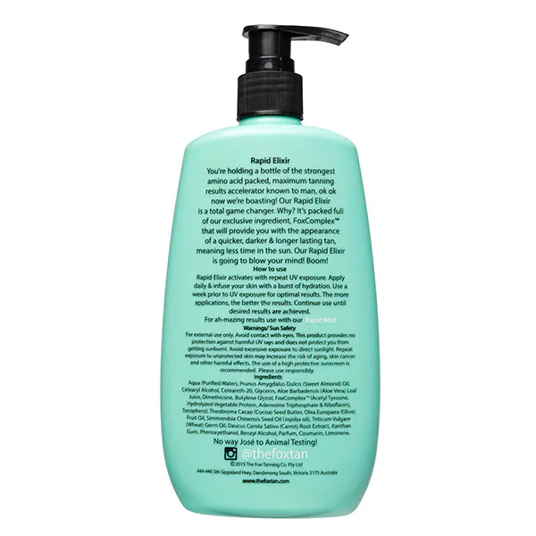 Elixir autobronceador rápido Fox Tan 300 ml
