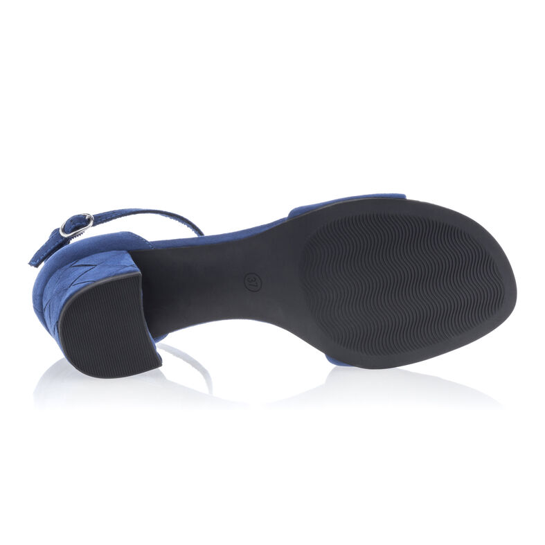Blaue Damensandalen / Zehenfreie Schuhe