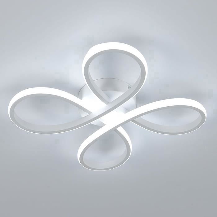 Dorlink Plafonnier LED Moderne 28W - Éclairage Salon/Chambre - 6000K Lumière Blanche - Installation Facile