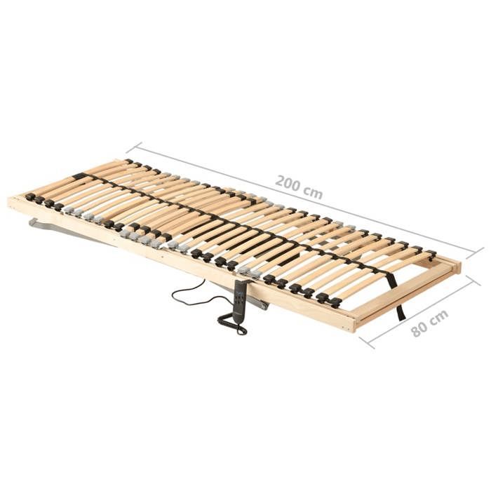 Base de cama eléctrica de láminas vidaXL con 28 láminas, 7 zonas, estructura de cama, dormitorio, hogar 321823