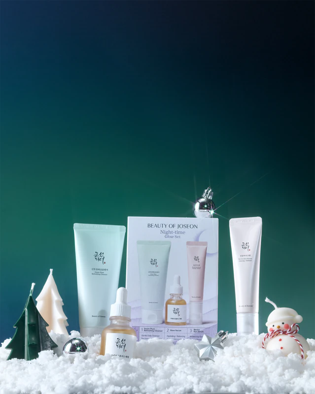 Kit de presente Beauty of Joseon Nightime Glow para uma pele perfeita.