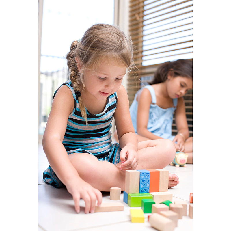 FunToys Holzspielzeug-Eisenbahn, 20-teilig