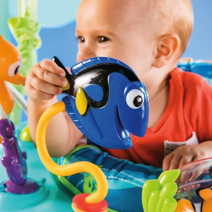 DISNEY BABY -NEMO- Centro attività multi-giocattolo per neonati, regalo per neonati, girevole a 360°, 13 giochi interattivi Disney