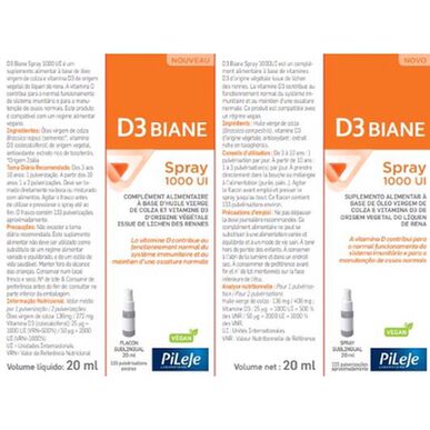 Pileje Pileje D3 Biane Spray 20 ml 20 ml