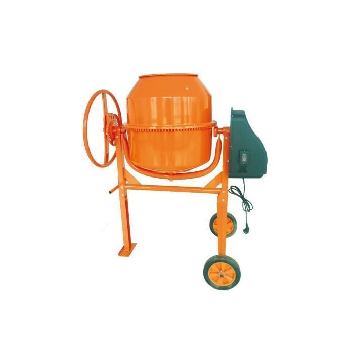 Misturador de concreto SIM200 de 200L, 800W e 230V para cimento e construção.