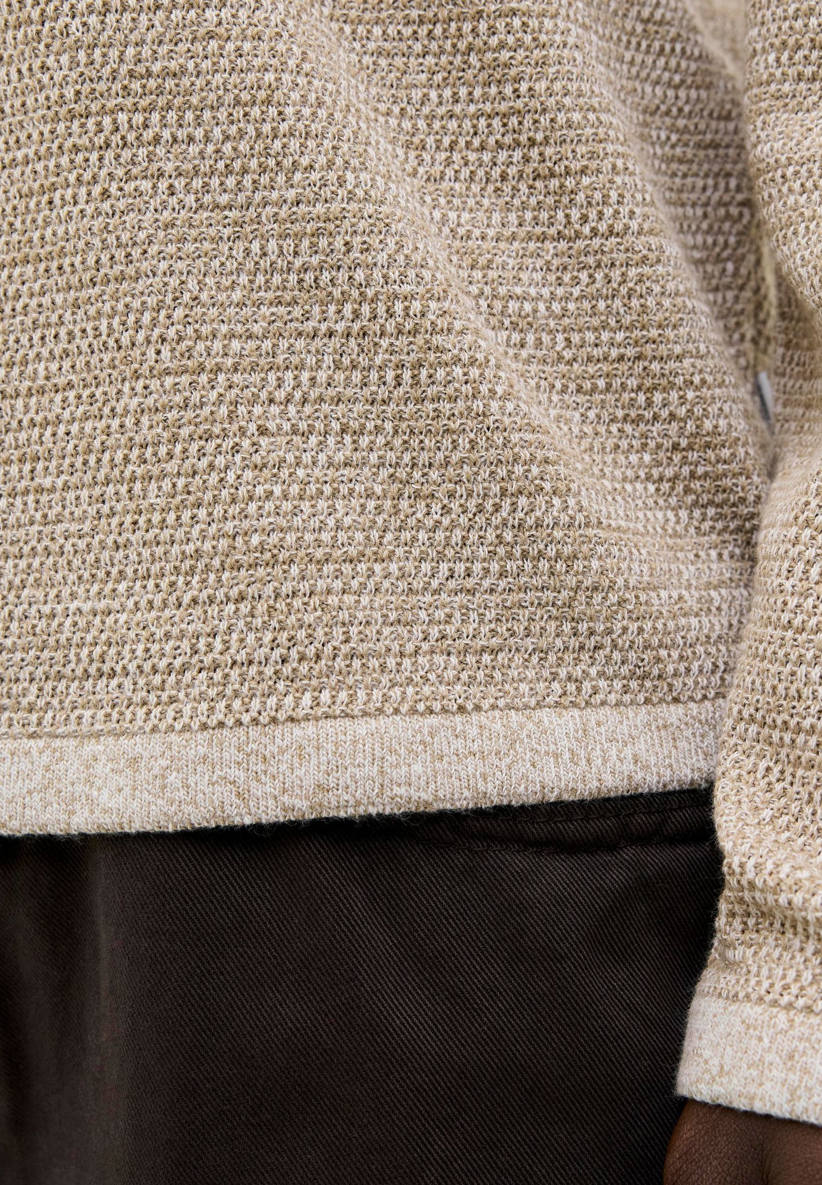 Jack & Jones JJEGEORGE LS SN - Poloshirt - korianderdetails met wit