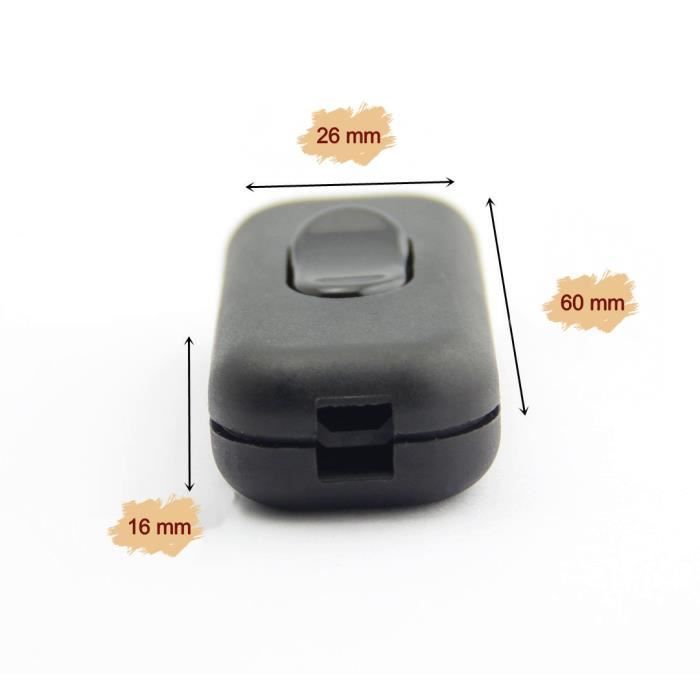 Interruptor intermedio - Doble polo real - 6 A - 250 V - Compatible con LED de bajo voltaje - Cableado