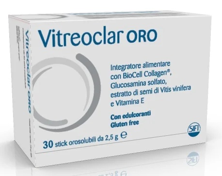 VITREOCLAR Vitreoclar Oro 30 sachês de dissolução oral, suplemento alimentar para tecido conjuntivo