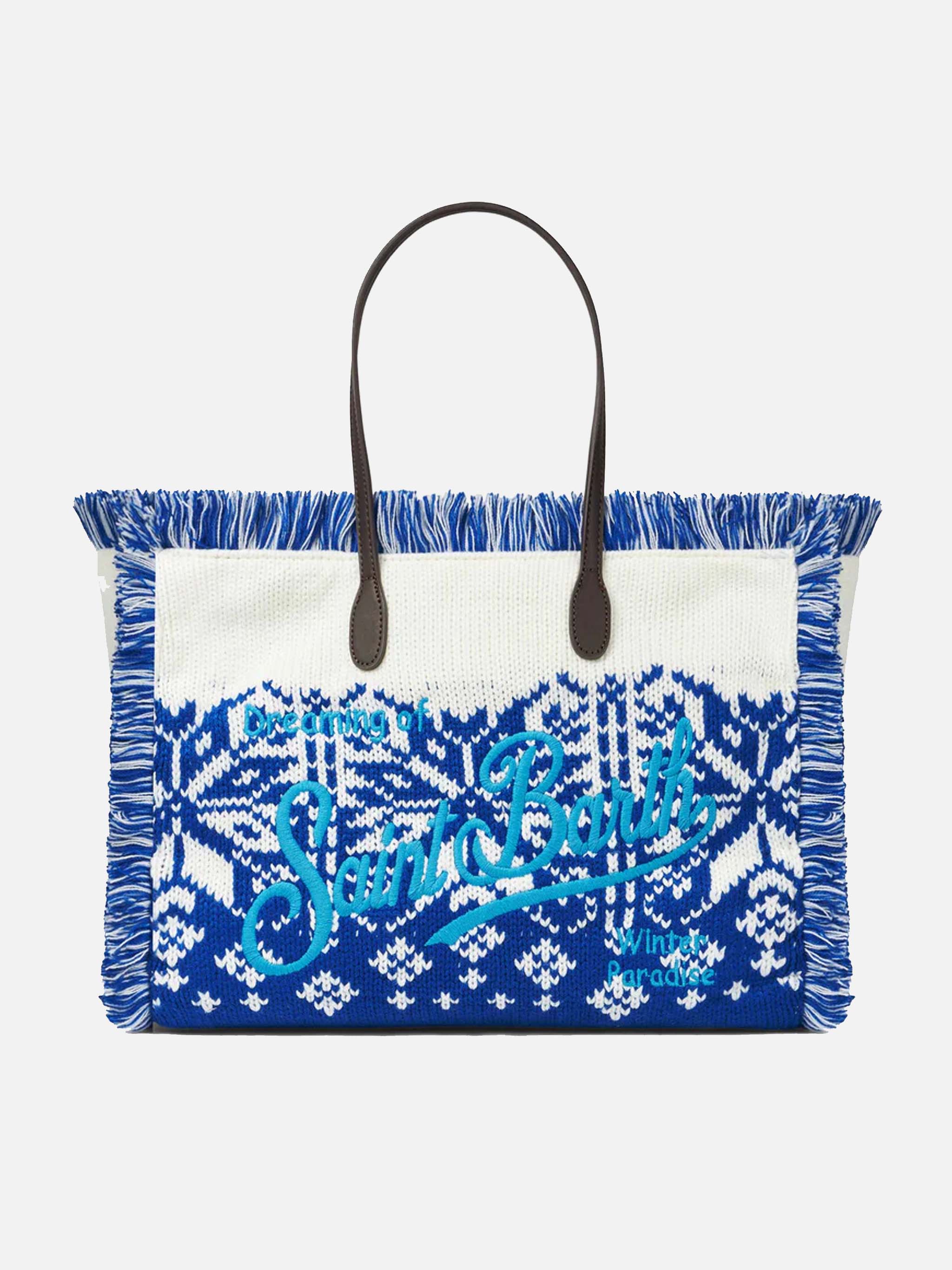 Vanity schoudertas met Scandinavisch patroon