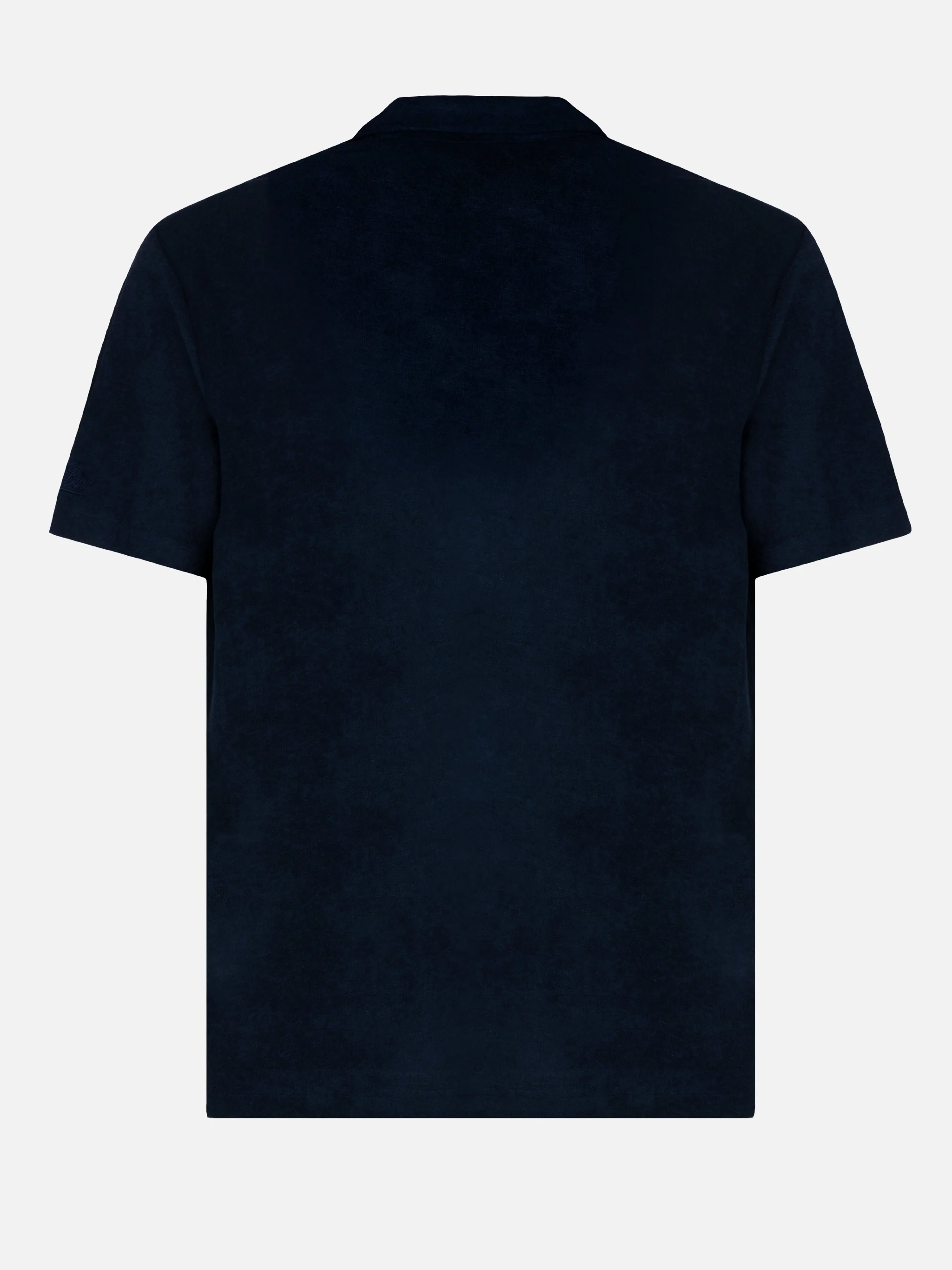 Jeremy Polo in marineblauwe badstof