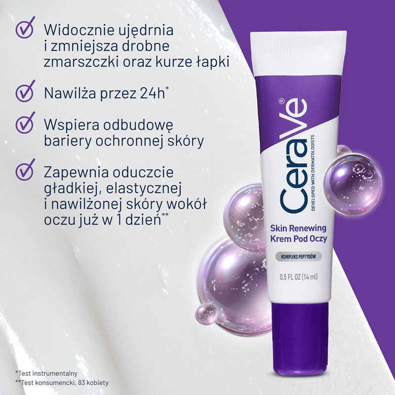 CeraVe Skin Renewing Eye Cream is een oogcrème die de beschermende barrière van de huid vernieuwt.