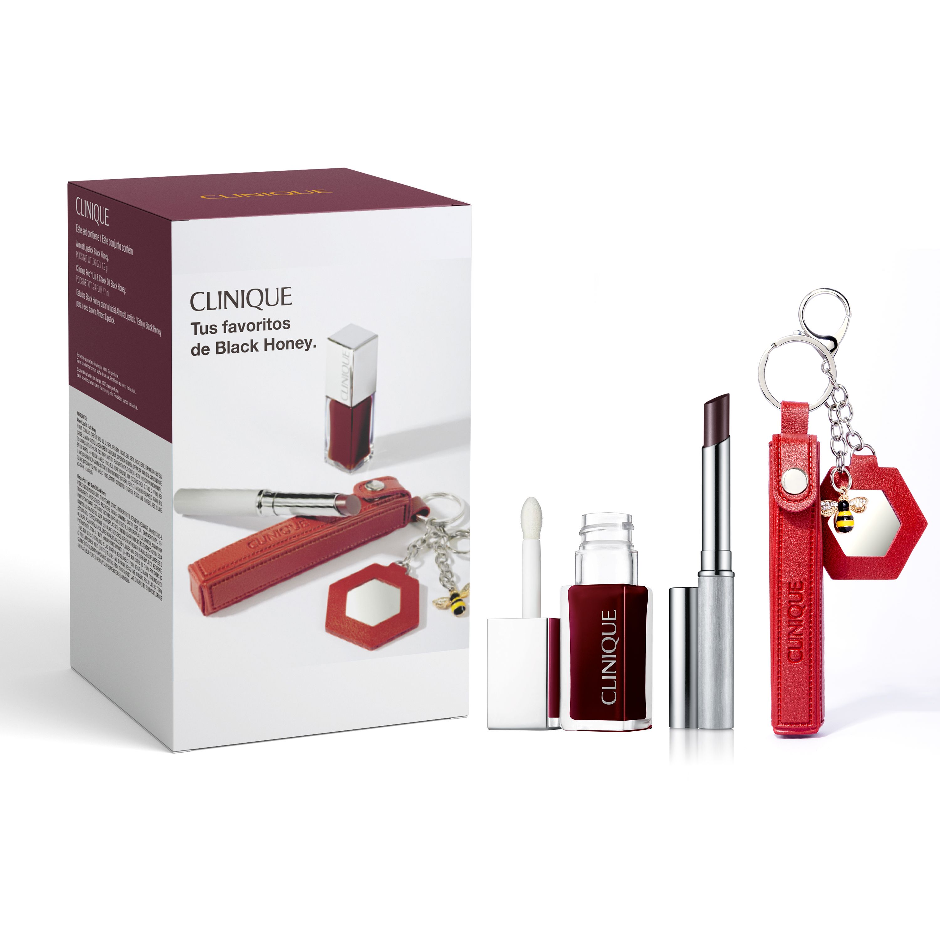 Сет црног меда, скоро ружа, уља за усне и образе Луксузне кутије