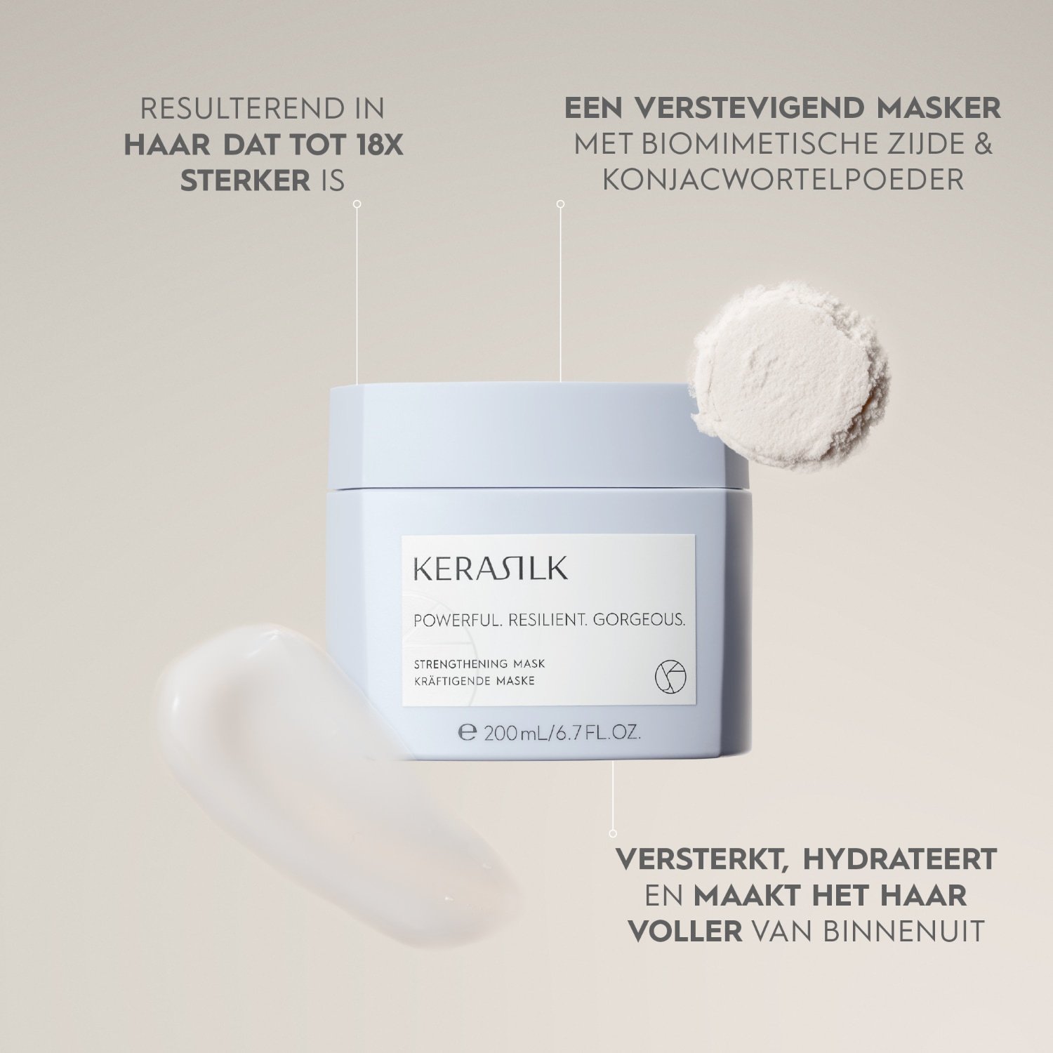 KERASILK matu maska, stiprinoša maska – 50 ml
