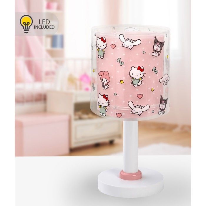 DALBER Veilleuse LED enfants Hello Kitty & Friends (Kuromi, My Melody, Cinnamoroll) rose - Lampe de chevet
