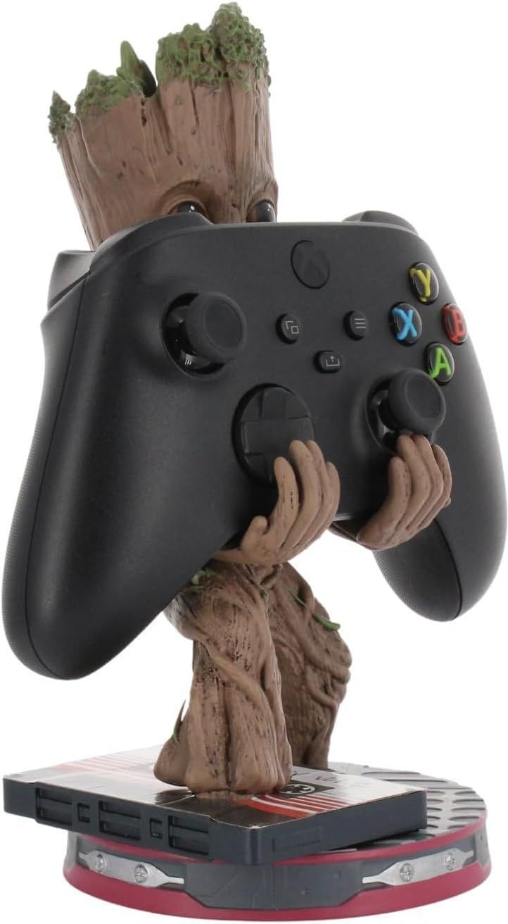 Statuetta del giovane Groot dei Guardiani della Galassia Marvel - EXQUISITE GAMING - Cable Guys - Supporto per auricolari o piccolo accessorio