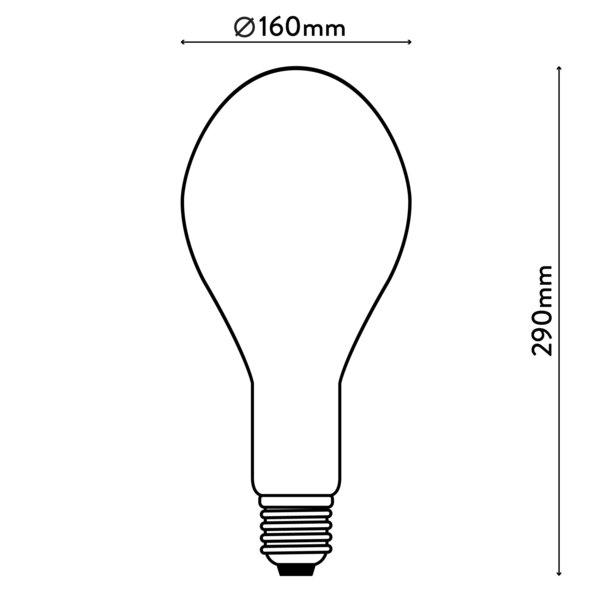 Λάμπα LED Dilly Max Ø 16 cm E27 5 W