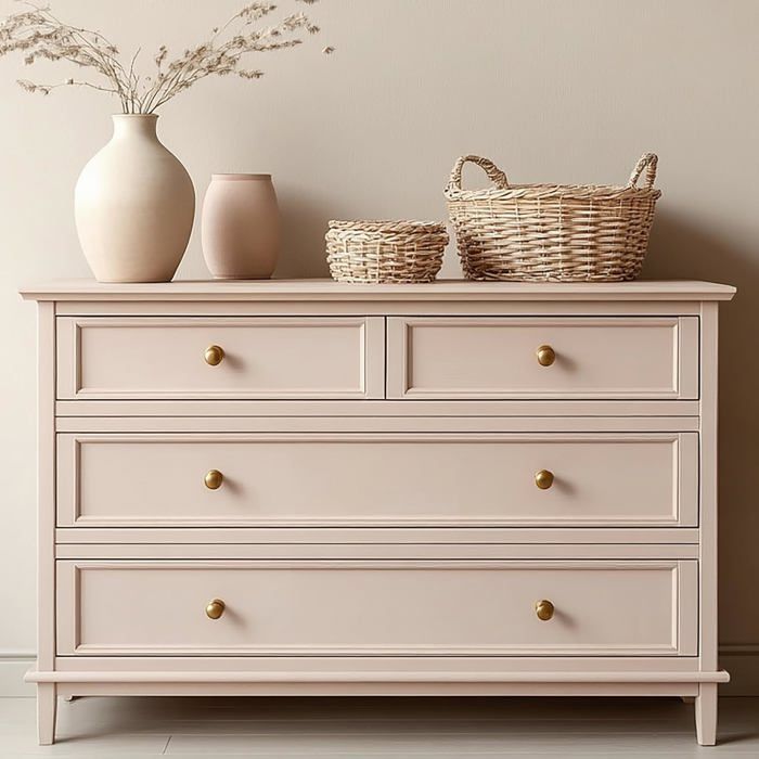 Vernice gessosa - ZGEER - Beige sabbia - 1L - Opaca - Lavabile - Non tossica - Per legno e mobili - Interni