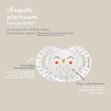 Chupete Suavinex Premium Fisio 6-18M Gris 1 unidad 1 unidad