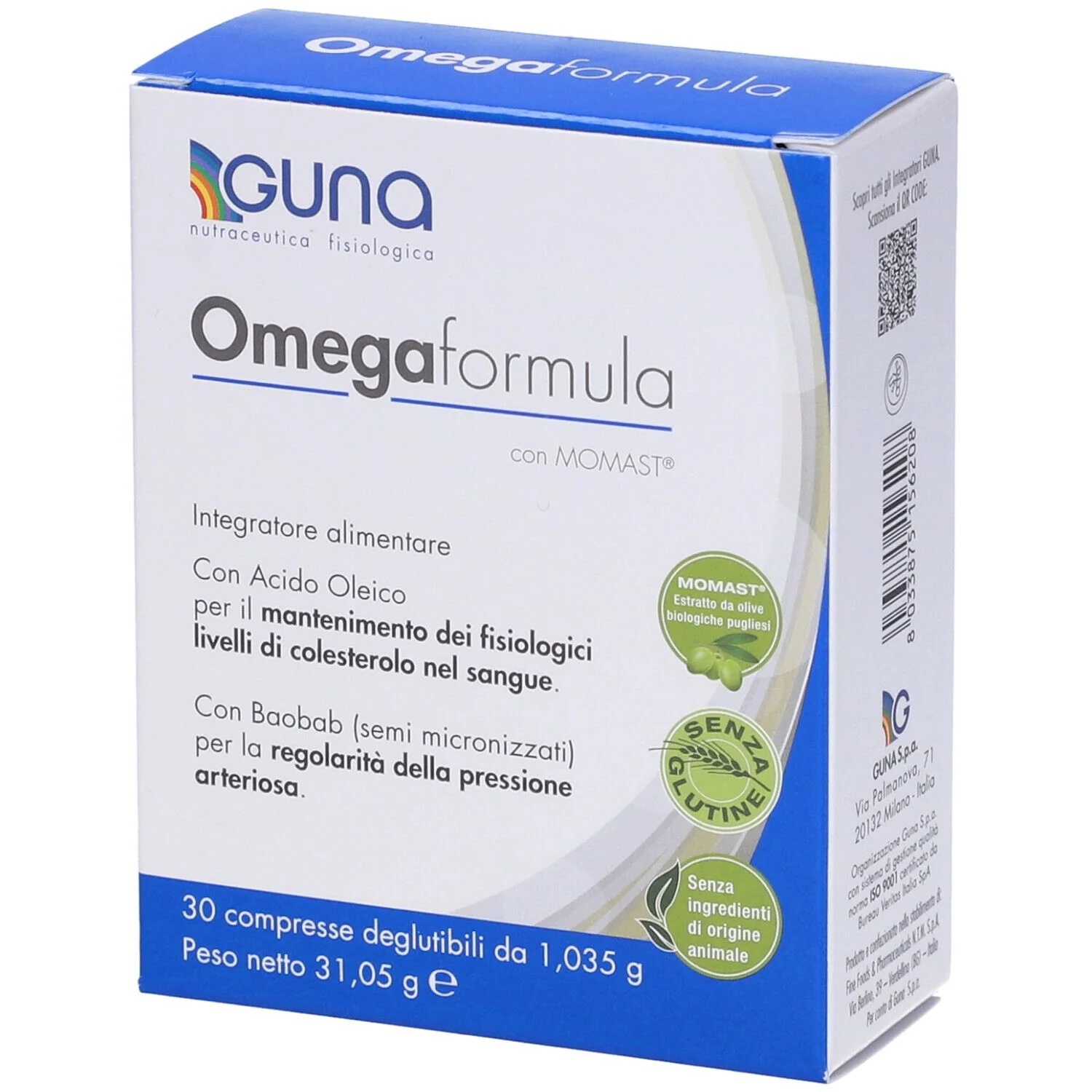 GUNA Omegaformula 30 comprimés avec vitamines