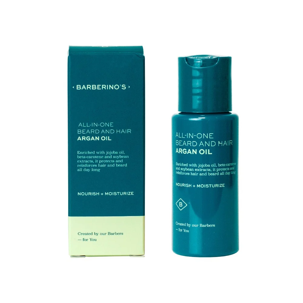Barba All-In-One Argan Oil - Trattamento Barba, Olio Capelli, Trattamento per Capelli