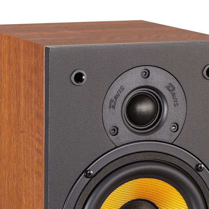 Davis Acoustics Ariane 1 American Walnut (Dark Walnut) - Pair of 2-Way/2-Speaker Bookshelf Speakers