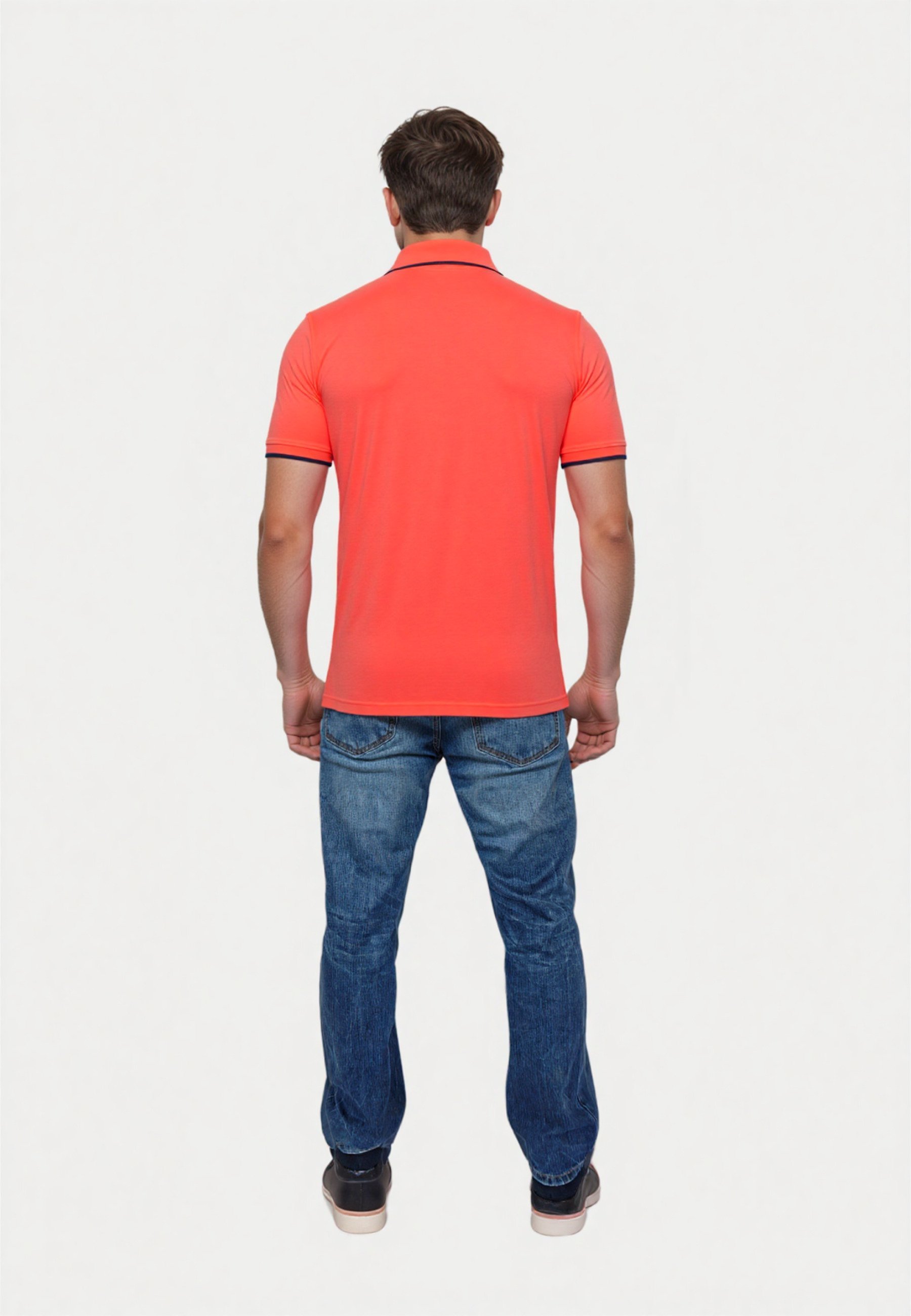 US Polo Assn. ABBIGLIAMENTO A MANICHE CORTE - Polo - corallo