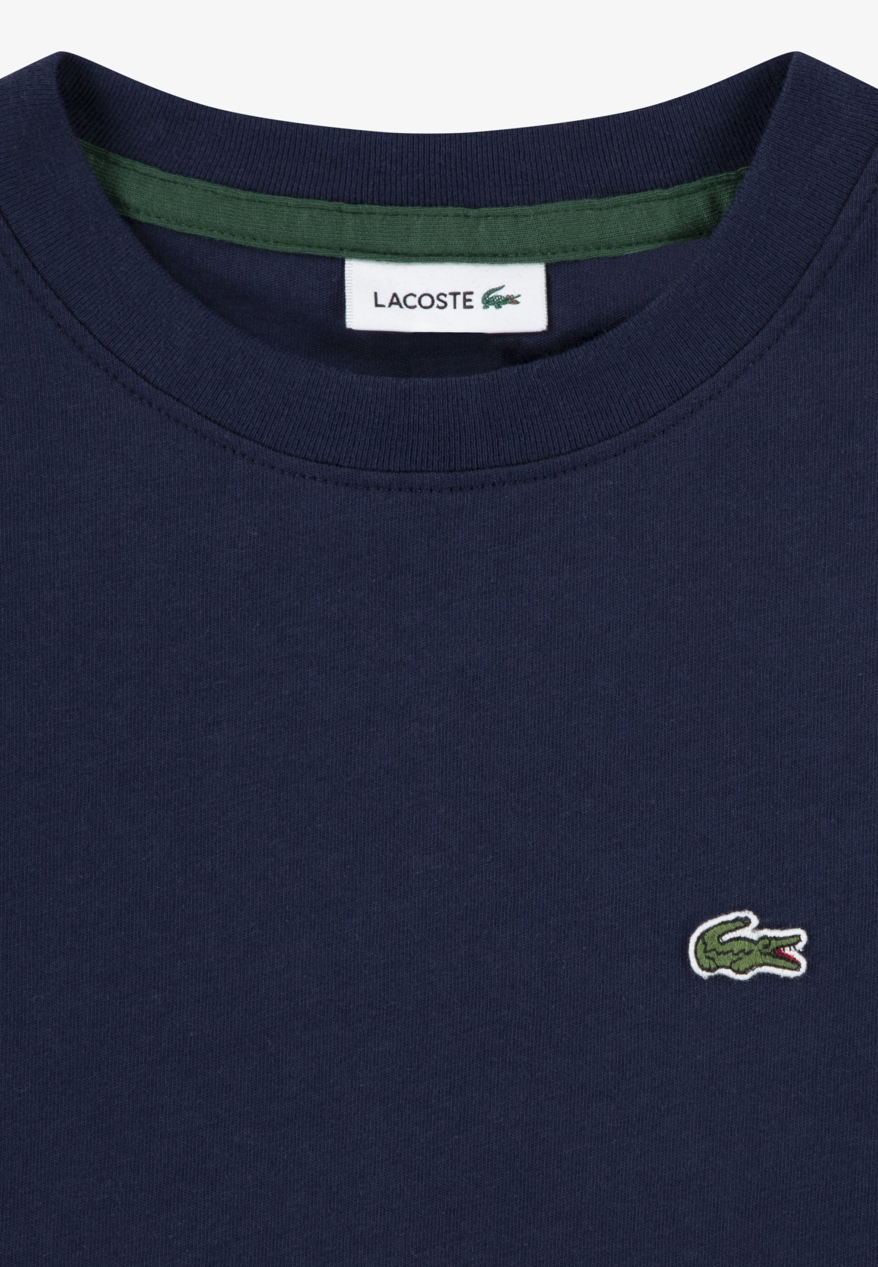 Lacoste TEAM TEE - Koszulka z nadrukiem - morska