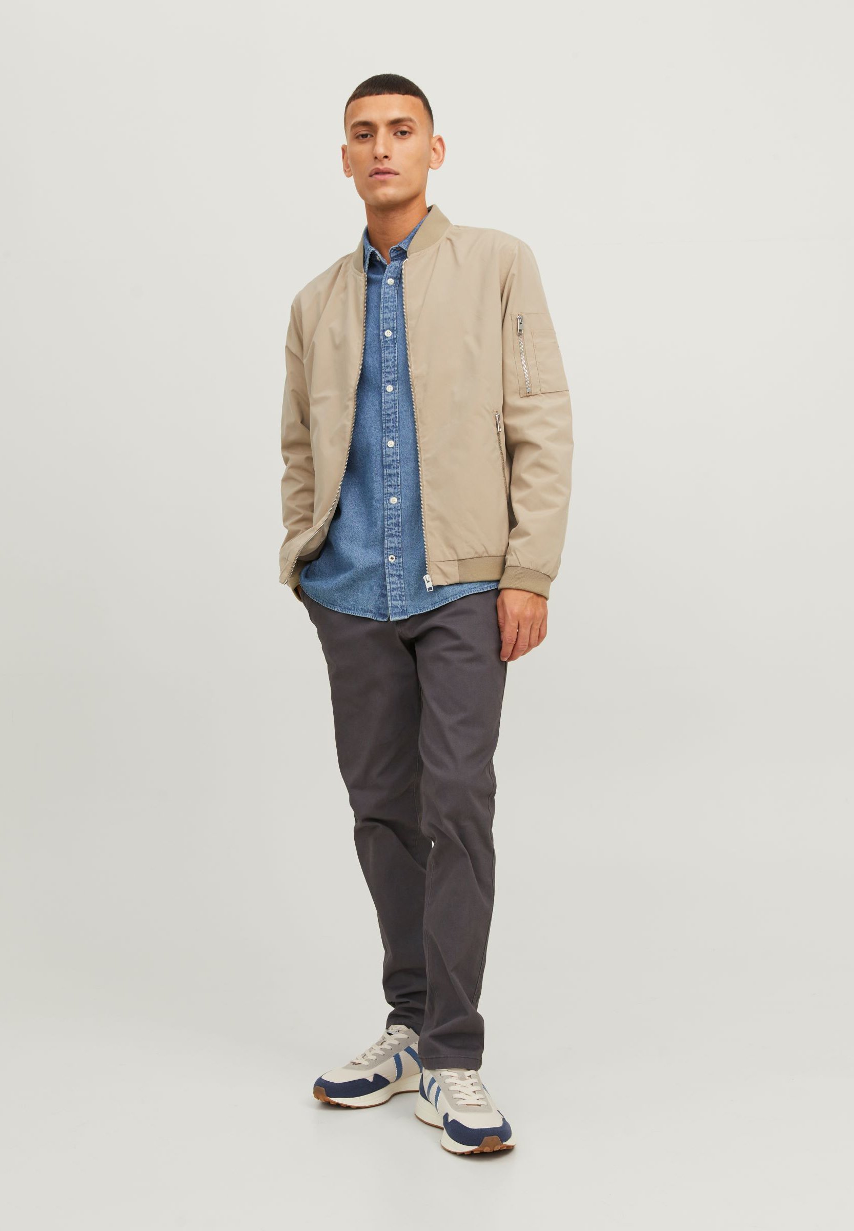 Jack & Jones JJERUSH - Giacca bomber - safari