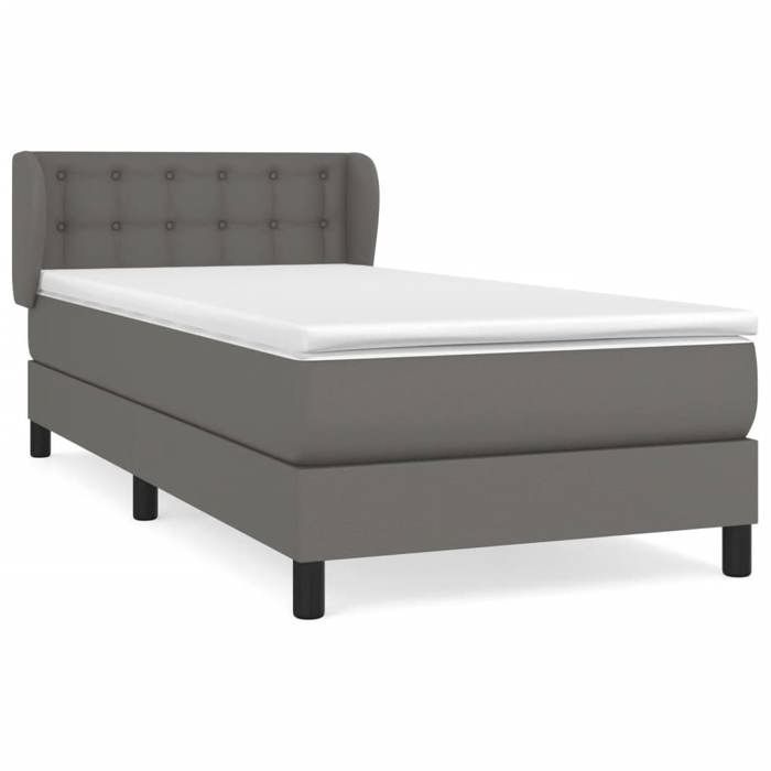 Rete a doghe con materasso - Maison Exclusive - Ecopelle - 80x200 cm - Massimo relax
