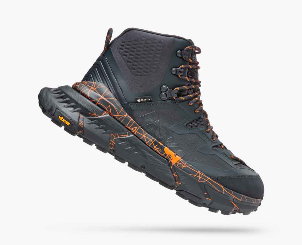 HOKA Tennine Hike GORE-TEX Azul Grafito/Naranja Caqui