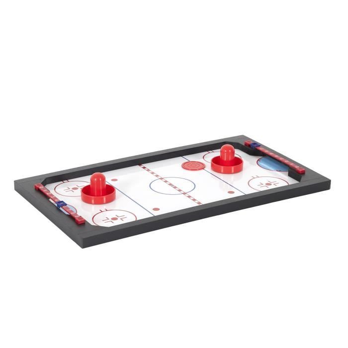 Table Multi Jeux 3 en 1 - Jeu de Air Hockey , Mini Billard et Ping Pong | Coffret pour toute la Famille - Les Jeux de votre Enfance