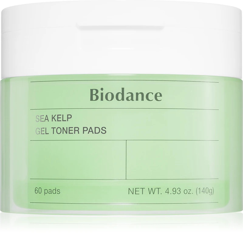 Biodance Sea Kelp Gel Toner Pads so pomirjujoče in tonizirajoče blazinice za obraz.