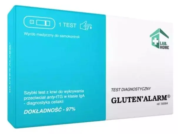LabHome Gluten’Alarm, Test z krwi na nietolerancję glutenu, diagnostyka celiakii