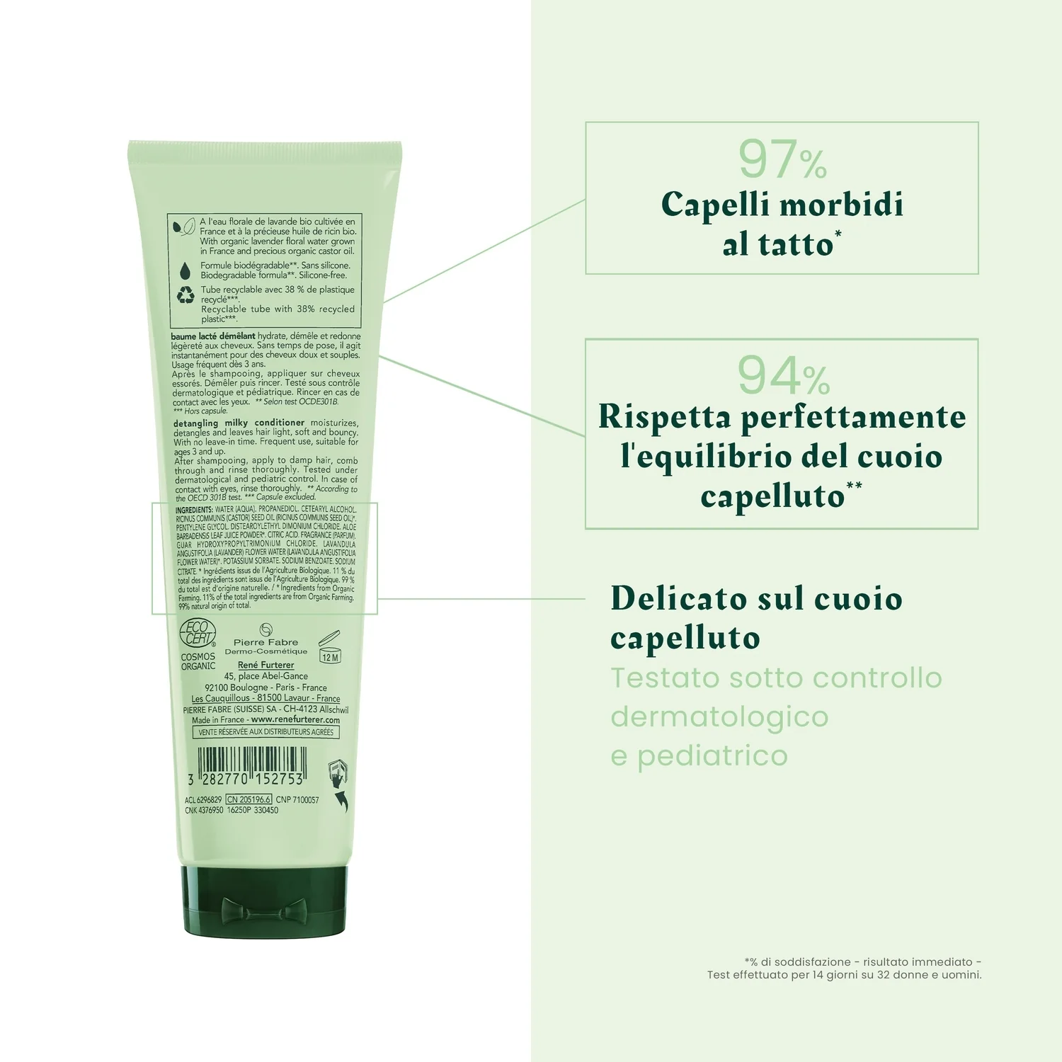 Naturia Baume Lacté Démêlante - Balsamo Idratante Capelli