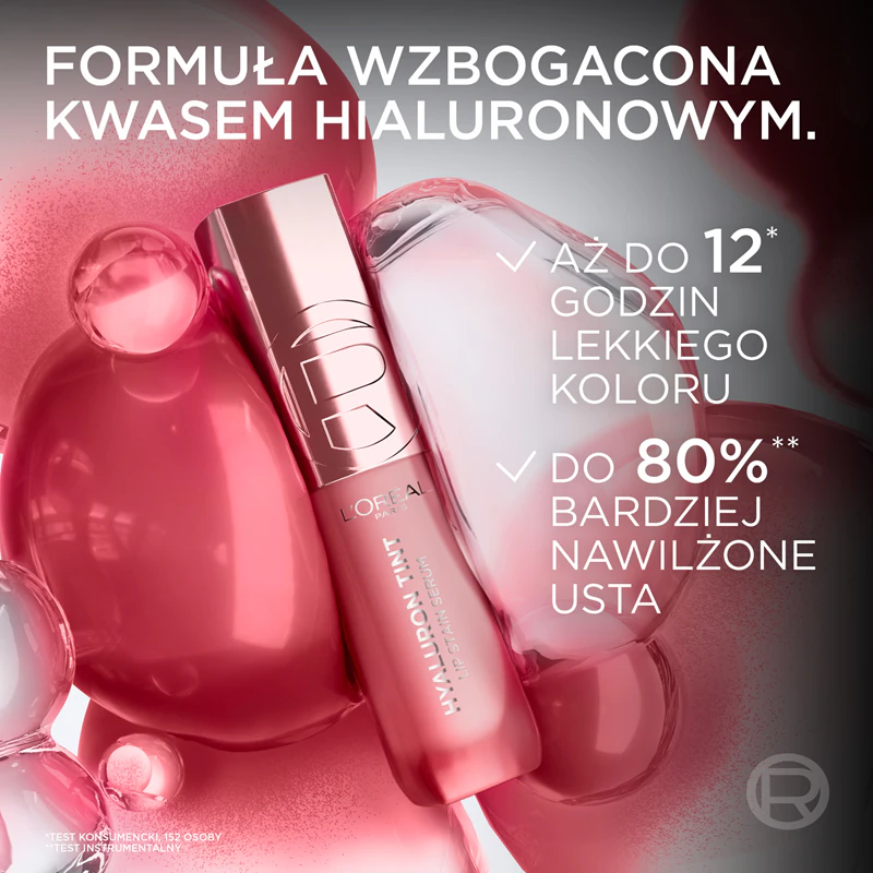 Batom líquido hidratante L'Oréal Paris Hyaluron Tint Lip Stain Serum