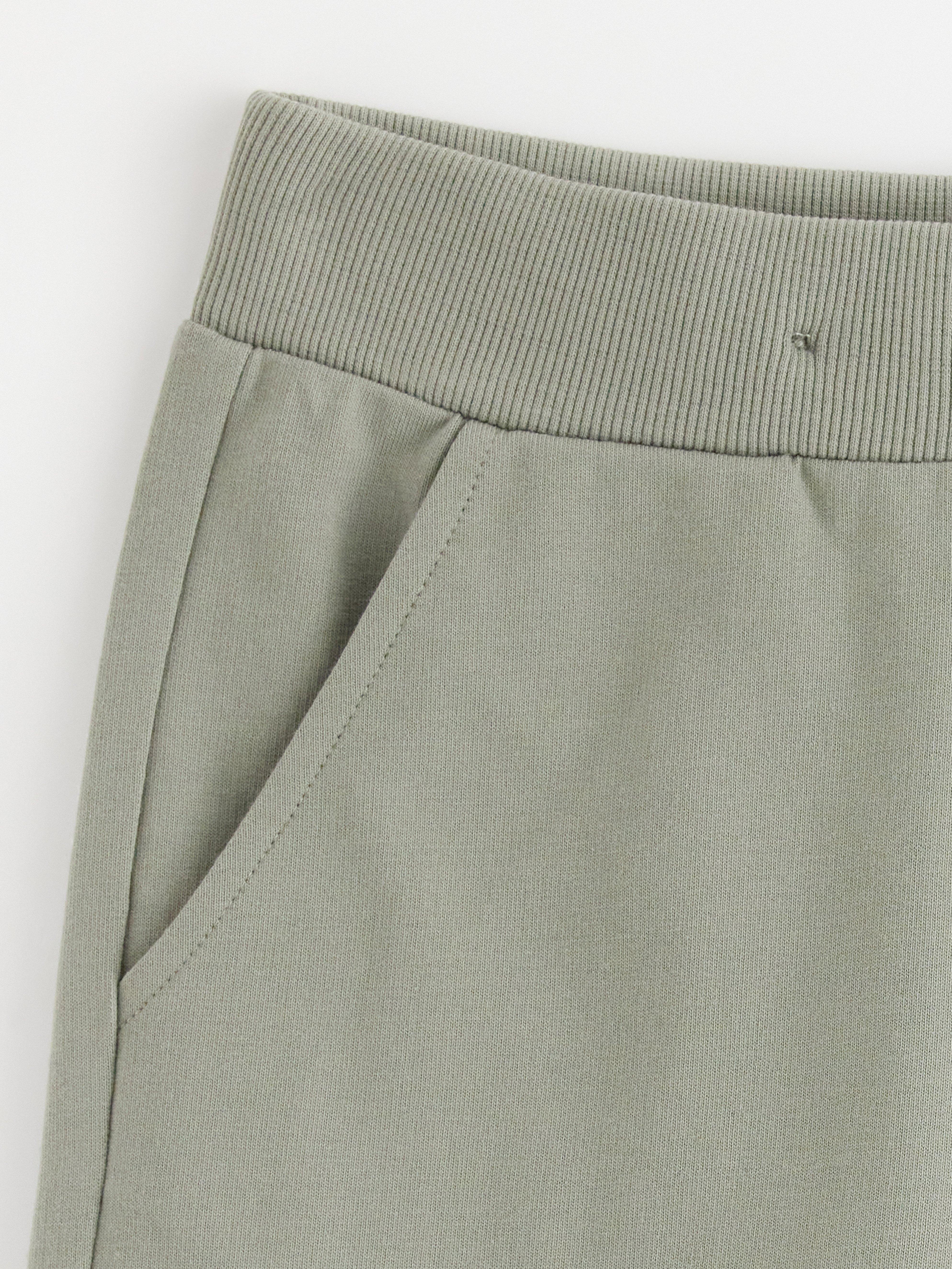 Jerseyshorts støvgrønn