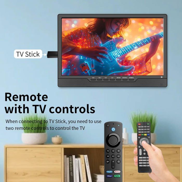 Televisor LED portátil de 14
