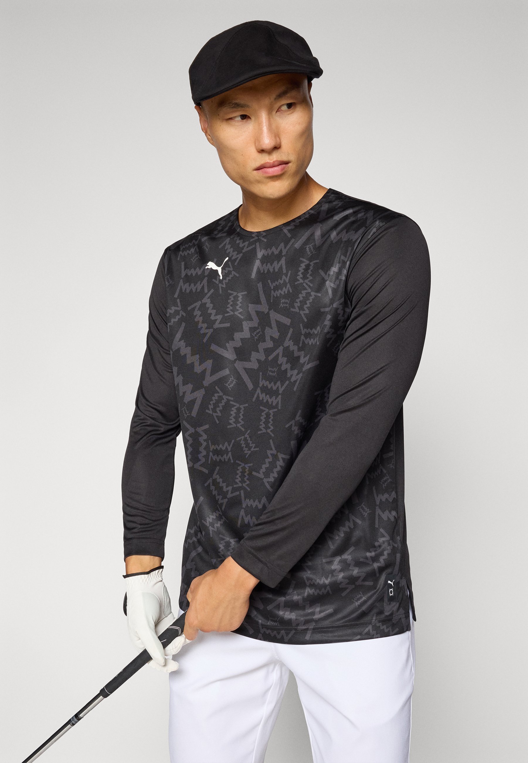 Puma TEAMJAWS GRAPHIC SHOOTING SHIRT - Top met lange mouwen - zwart