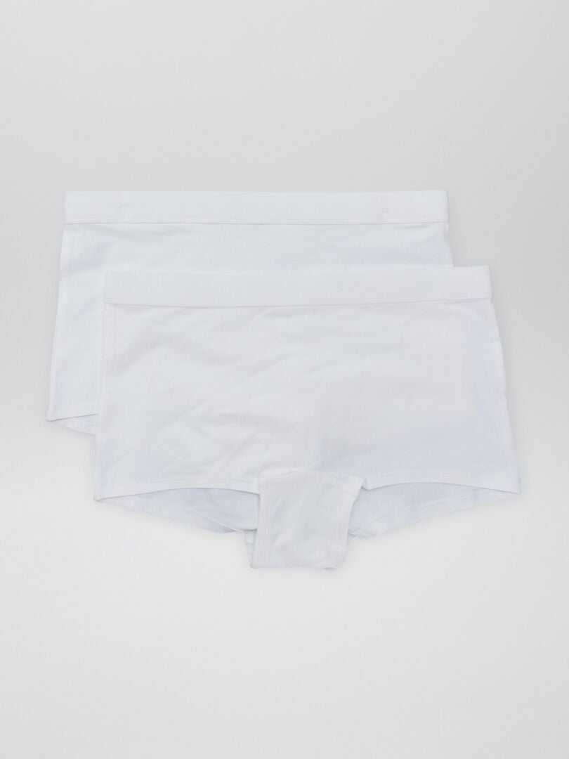 Conjunto de 2 calcinhas de algodão - BRANCAS