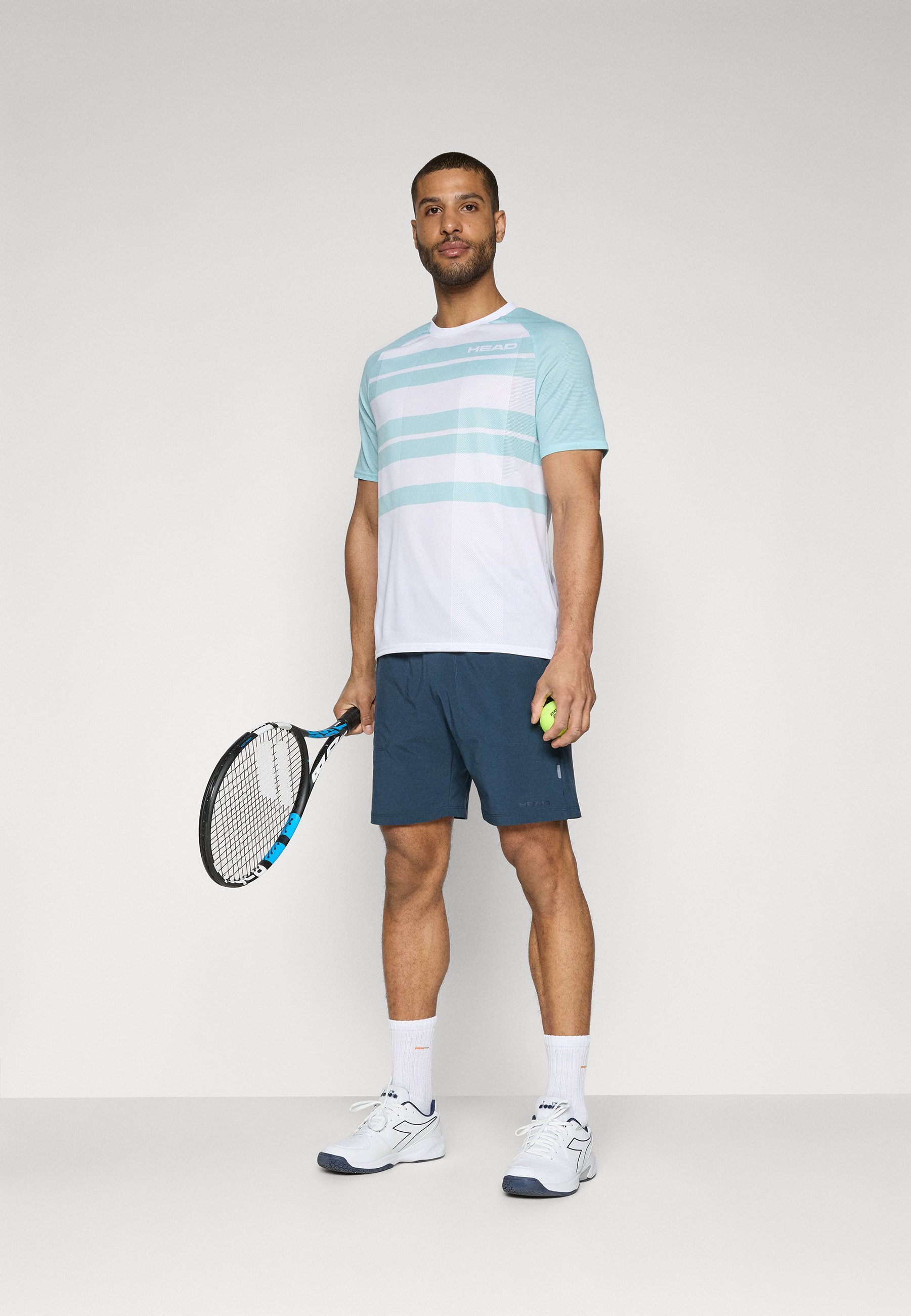 Head PERFORMANCE HOMME - T-shirt de sport - blanc/bleu clair