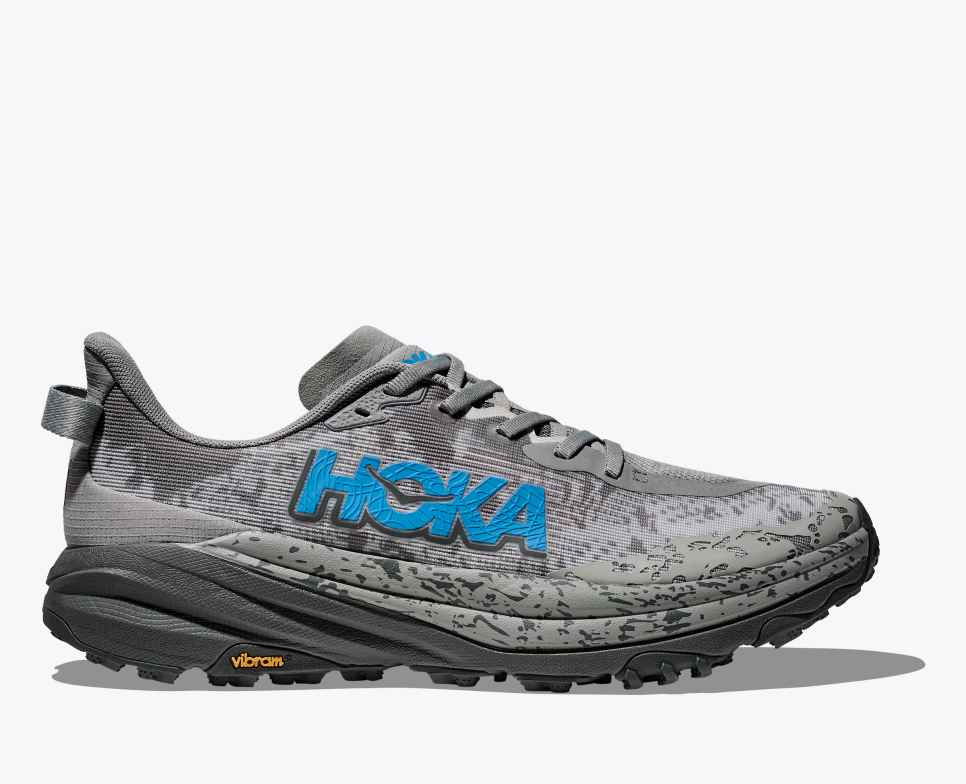 HOKA Speedgoat 6 Cinza Galáctico / Azul Hoka